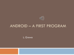 Android start programming lecture