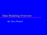 Data Modeling Overview