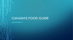 Canada`s food guide