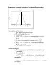 Continuous Random Variables (Continuous Distribution)