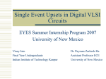 Single Event Upset Errors in Digital Electronics