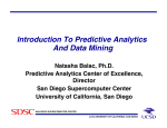 Introduction To Predictive Analytics And Data Mining