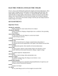 Electric forces_ fields_ voltage and capacitance review