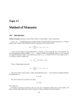 Method of Moments - University of Arizona Math