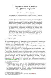 Compressed Data Structures for Dynamic Sequences