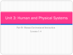 Unit3: Human and Physical Systems