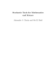 Stochastic Tools for Mathematics and Science Alexandre J. Chorin