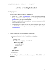 Worksheet on Bubble Sorting