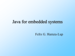 Java for embedded systems