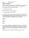 Chapter 11 Sampling Distributions