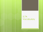 5.7A Vocabulary