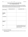 Chapter 20 - Part 1 - Ming and Qing dynasties Worksheet