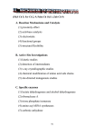 A. Reaction Mechanisms and Catalysis (1) proximity effect (2) acid