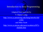 introduction to Java - NYU Computer Science