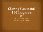 Sharing Successful 4-H Programs Final - Indiana 4