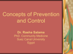 Prevention and Control of Communicable Diseases
