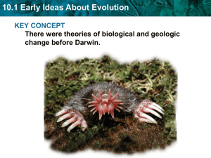 10.1 Early Ideas About Evolution