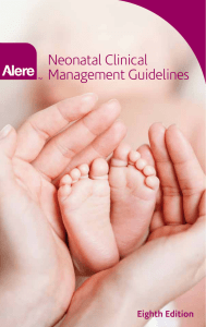 Neonatal Clinical Management Guidelines