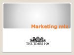 Marketing mix