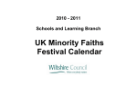 UK Minority Faiths Festival Calendar