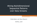 Mining Multidimensional Sequential Patterns over Data Streams