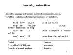 Assembly Instructions