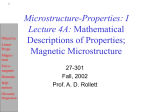 Lx lecture on magnetic properties and microstructure