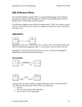 UML Reference Sheet