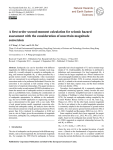 A first-order second-moment calculation for seismic hazard