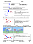 Weather Fronts Lesson Notes