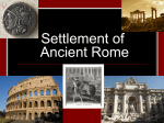 Settlement of Ancient Rome
