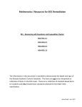 REI Reasoning with Equations and Inequalities Cluster