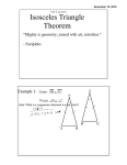 Isosceles Triangle Theorem