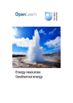 Energy resources: Geothermal energy