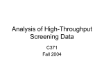 Analysis of High-Throughput Screening Data
