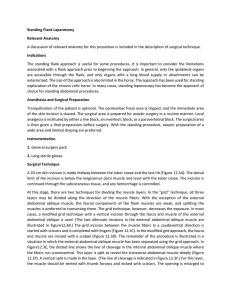 Standing Flank Laparotomy