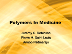 Polymers In Medicine - University at Buffalo