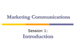 Introduction Marketing Communications