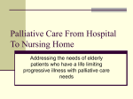 Palliative Care From Hospital To Nursing Home