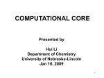 Computational Core - UNL Office of Research