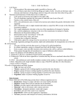 Unit 4 – Cells Test Review