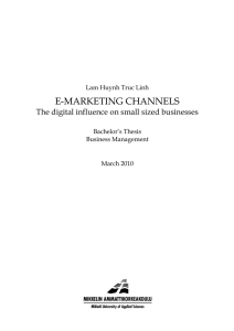 e-marketing channels
