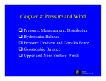 Chapter 4: Pressure and Wind