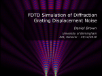 Numerical simulation of diffraction grating alignment and phase noise