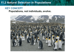 11.2 Natural Selection in Populations