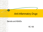 Anti-inflammatory Drugs Lecture Notes Page