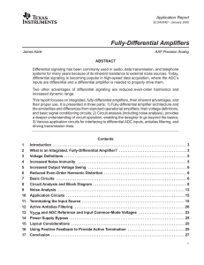 Fully-Differential Amplifiers (Rev. E)