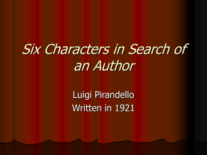 Six Characters in Search of an Author