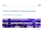 The Role of Data Mining in Business Optimization