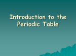 What is the PERIODIC TABLE?